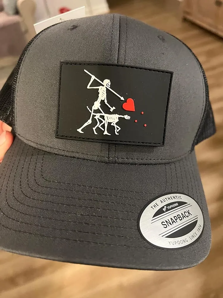 Pull Patch Trucker Curved Bill Snapback kasket heather sort mesh