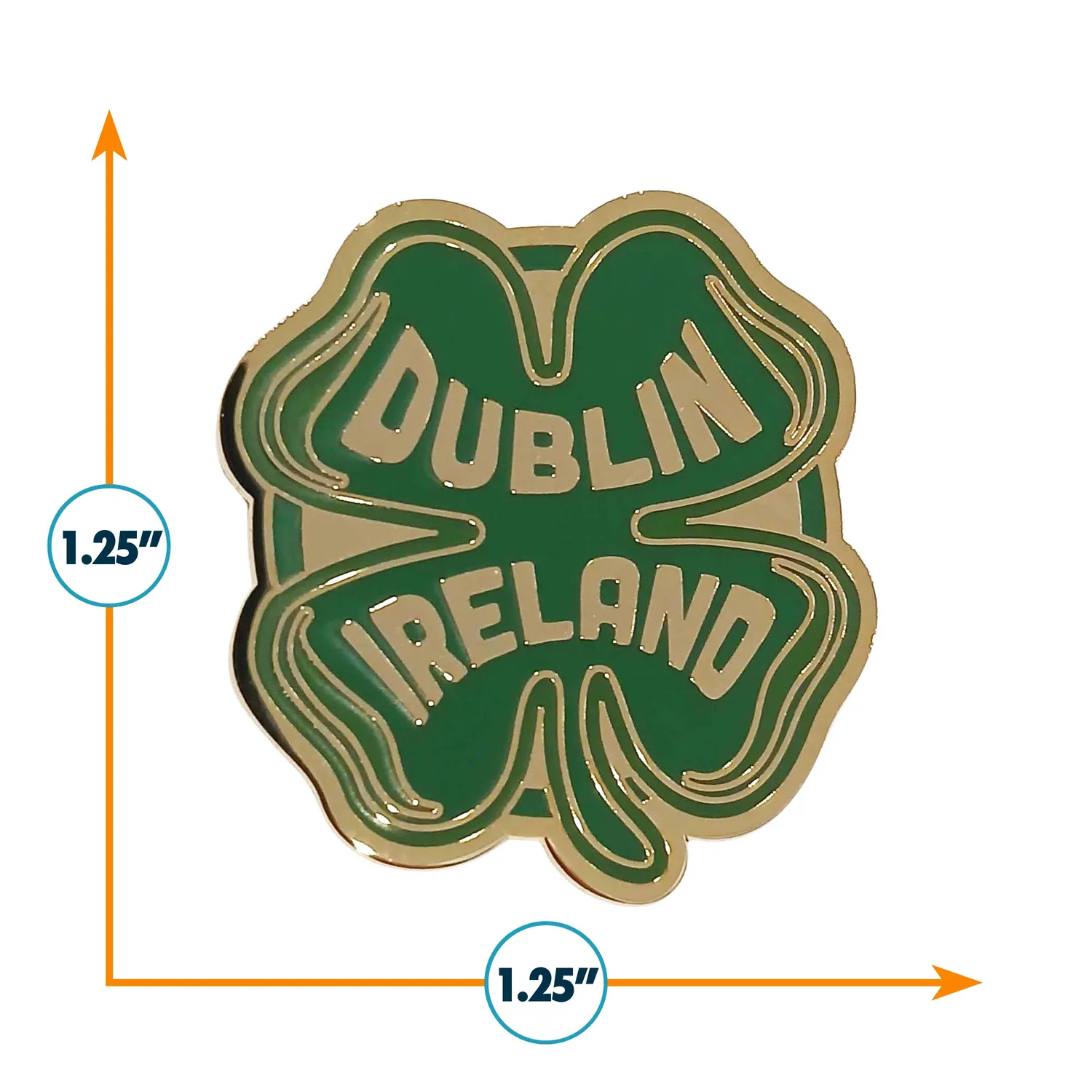 Vagabond Heart Dublin emaljepin Irland souvenir 1 stk