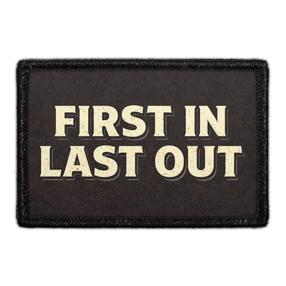 Pull Patch First In Last Out patch med velcro – brand