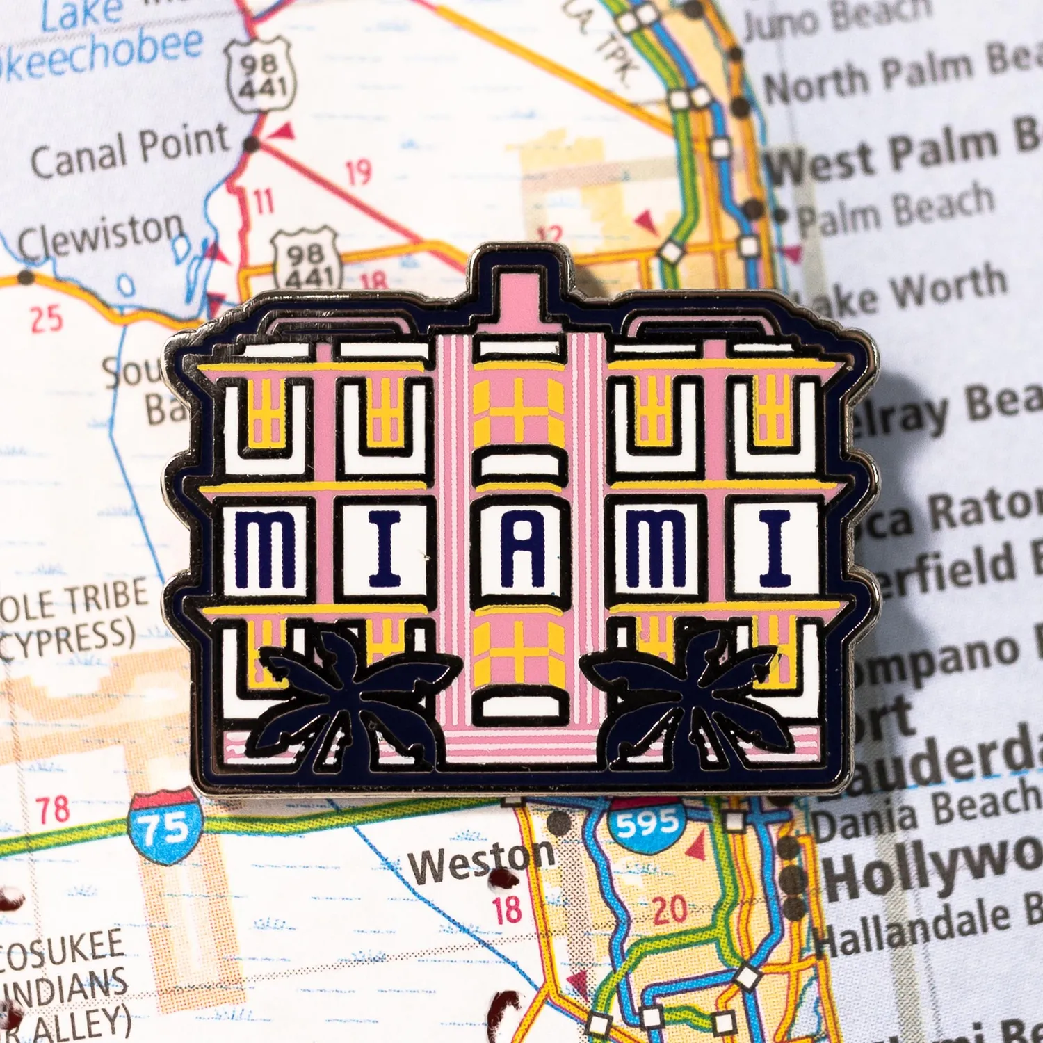 Vagabond Heart Miami Florida pin emalje