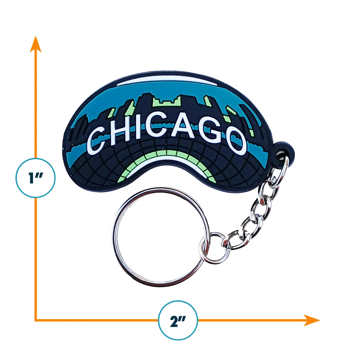 Vagabond Heart Chicago nøglevedhæng Cloud Gate