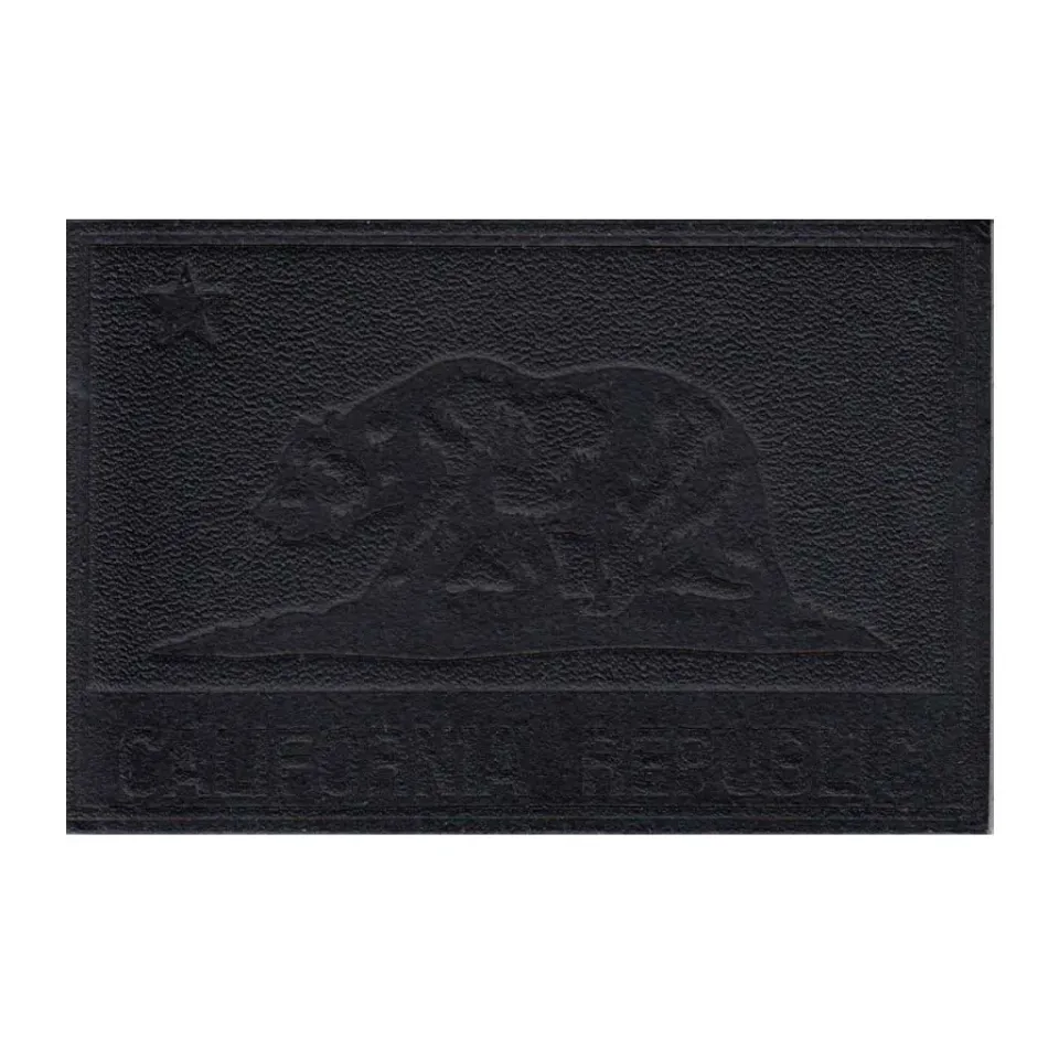 Pull Patch California Flag patch sort læderlook velcro