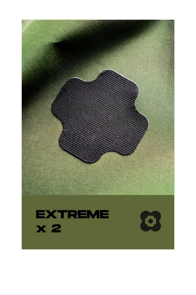 FabPatch EXTREME Black crosses lapper 2 stk sort