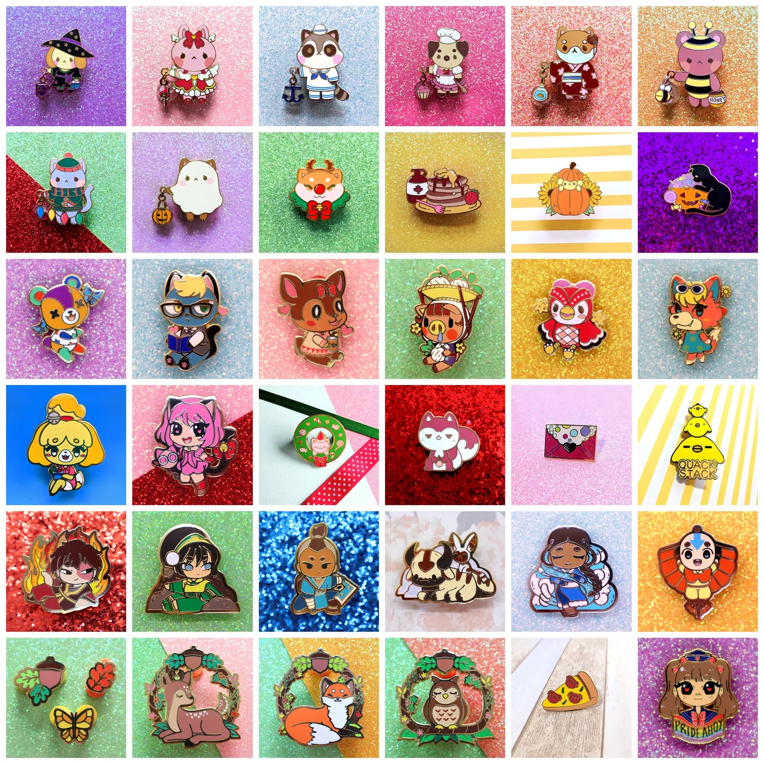 Appleminte Mega Pin mystery bag emaljepins 5 stk standard