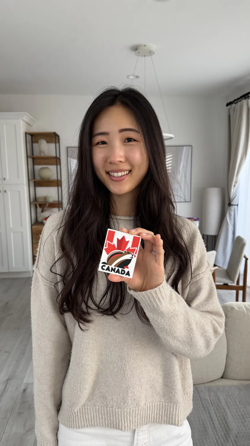 Vagabond Heart Canada køleskabsmagnet 3D gummi