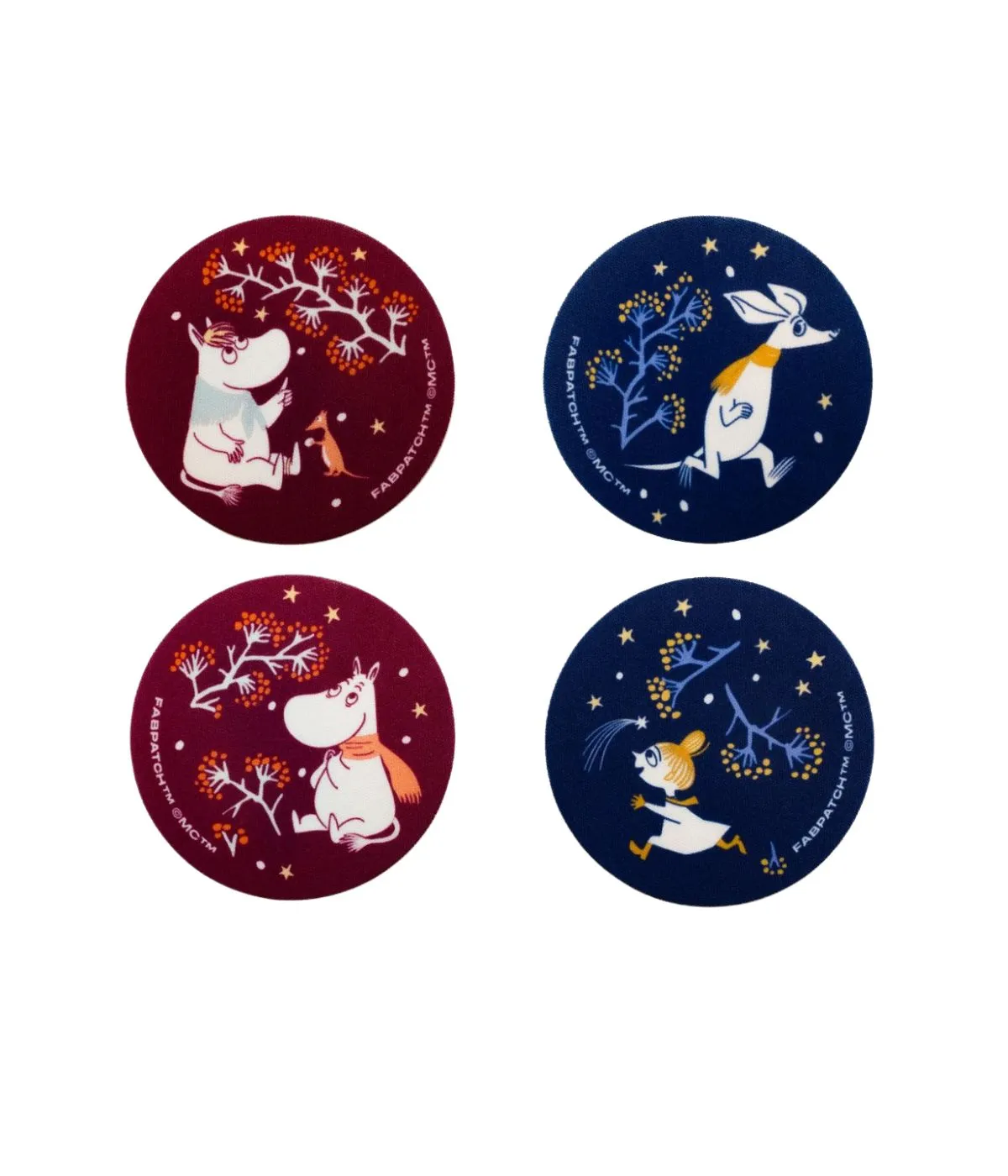 FabPatch Moomin Sæt Shooting Star tekstillapper 6 stk