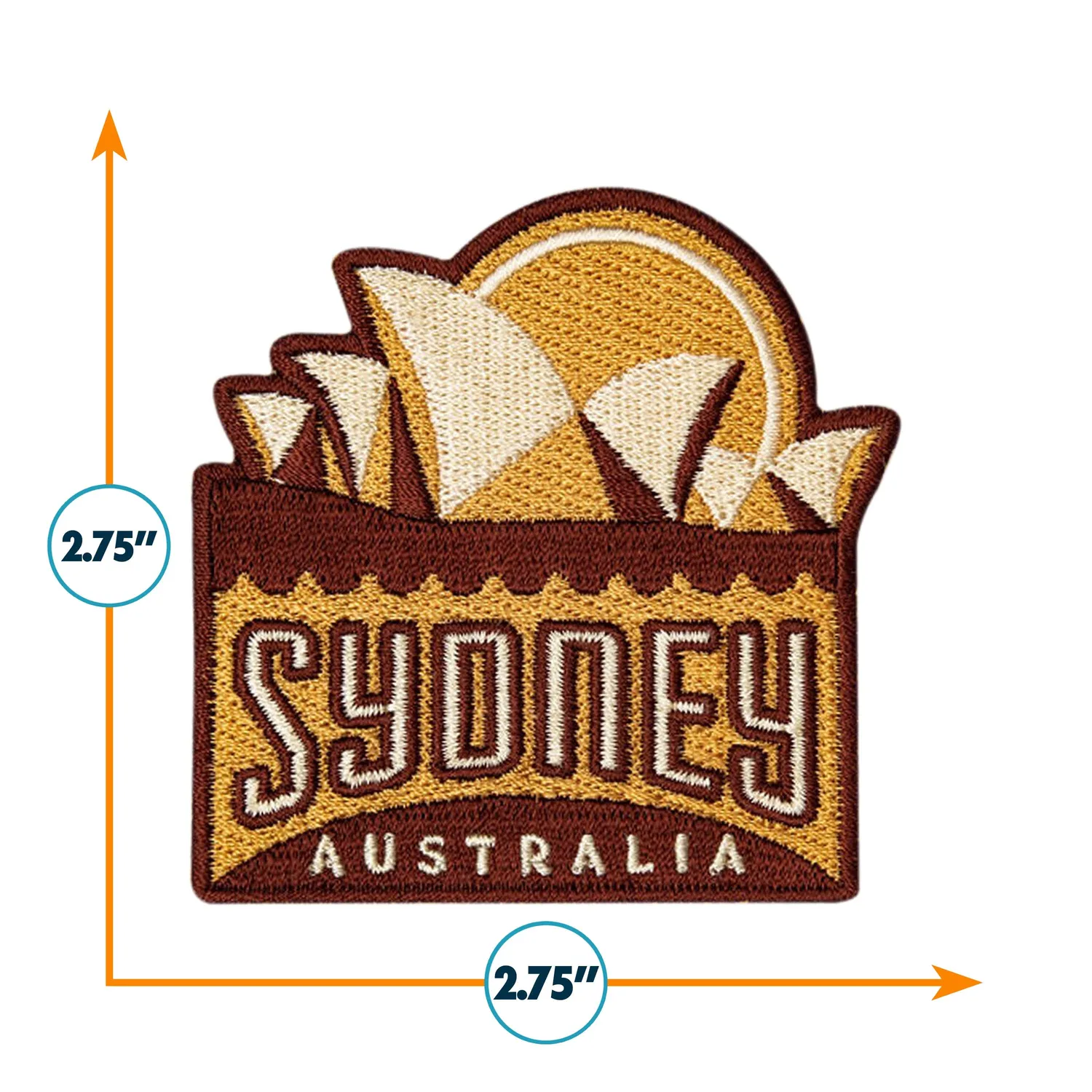 Vagabond Heart Sydney strygemærke 70x70 mm