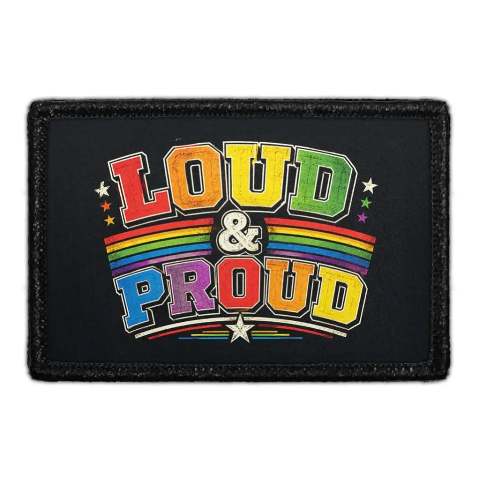 Pull Patch Loud Proud patch med velcro – pride