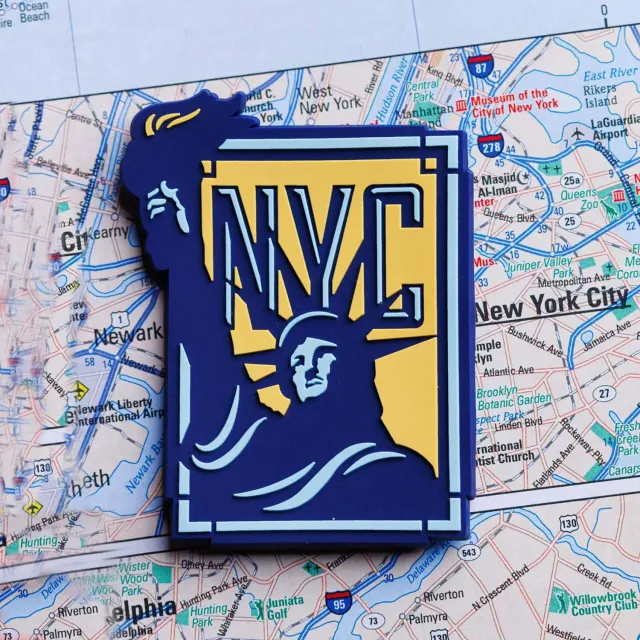 Vagabond Heart New York City køleskabsmagnet PVC