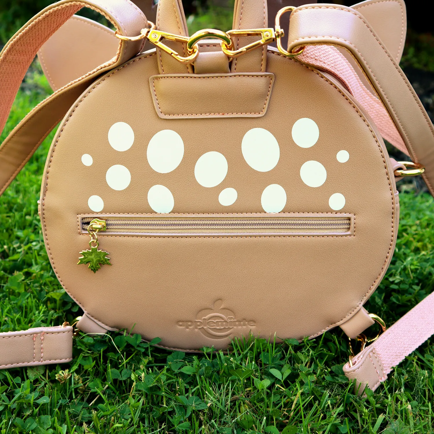Appleminte Deer ita-taske rygsæk beige 23 cm