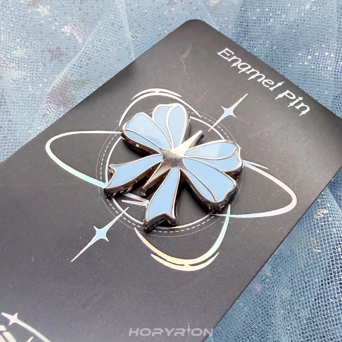 Hopyrion Star Ribbon enamel pin 3 cm rød