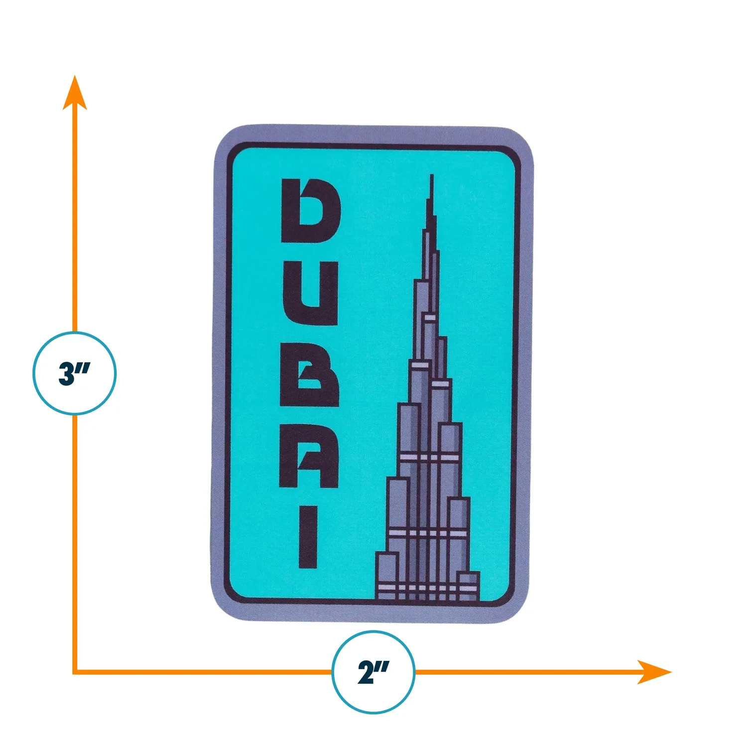 Vagabond Heart Dubai sticker klistermærke Burj Khalifa