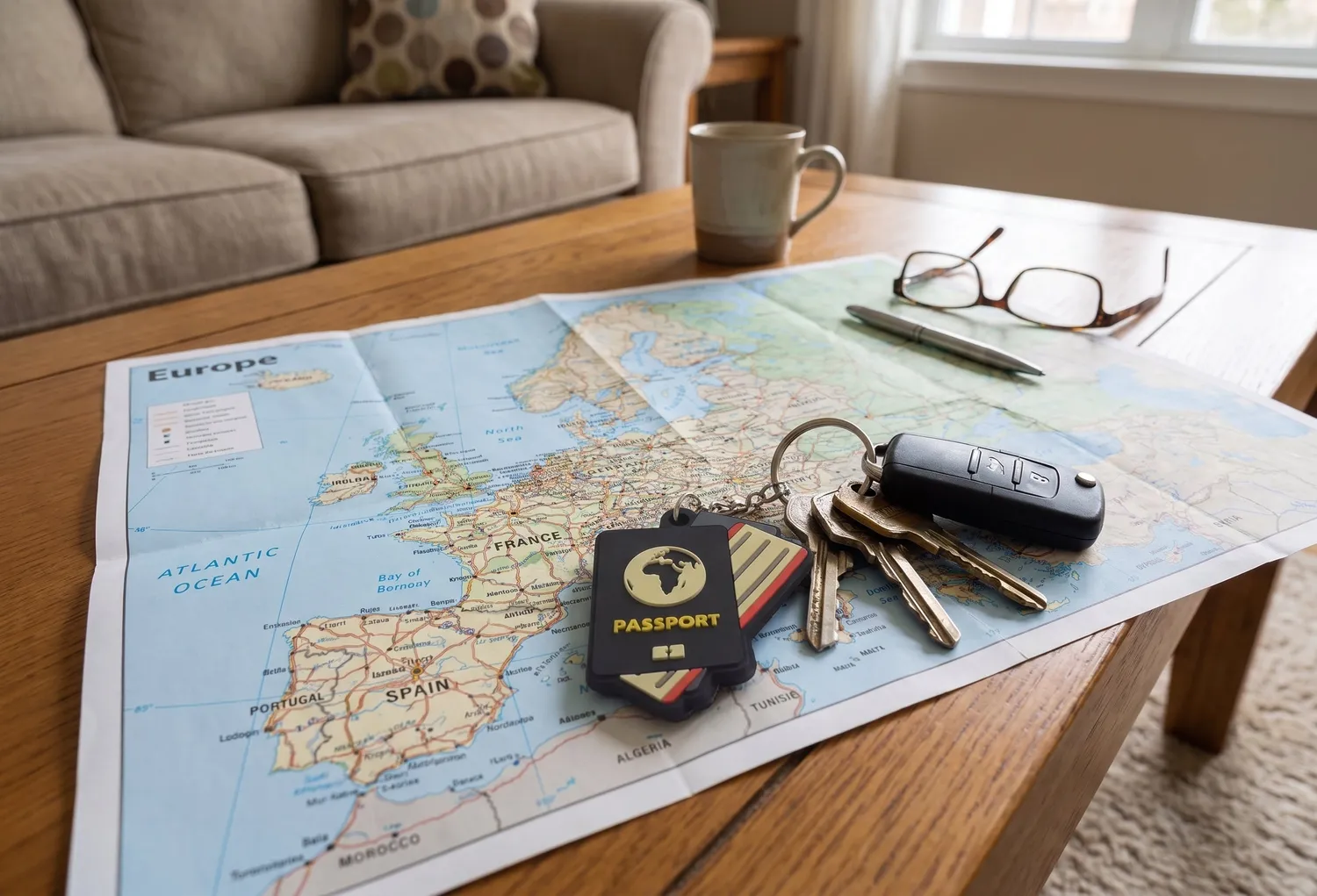 Vagabond Heart Passport nøglering PVC