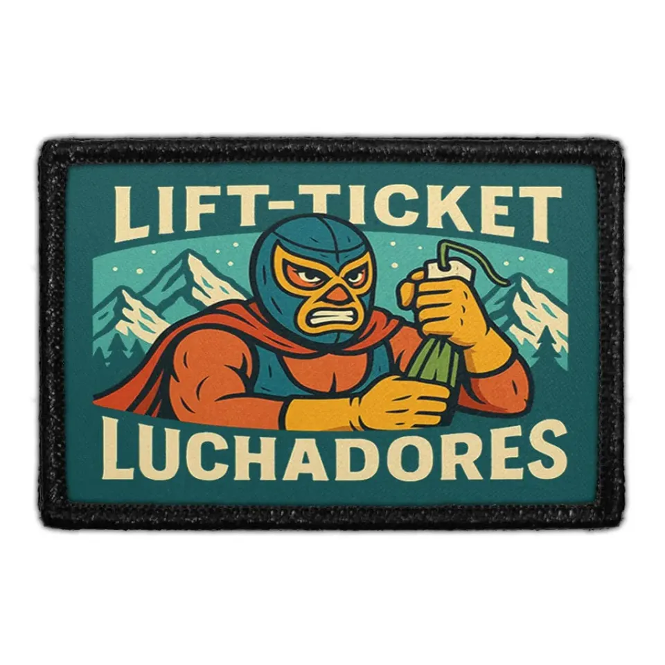 Pull Patch Lift-Ticket Luchadores patch vinter ski