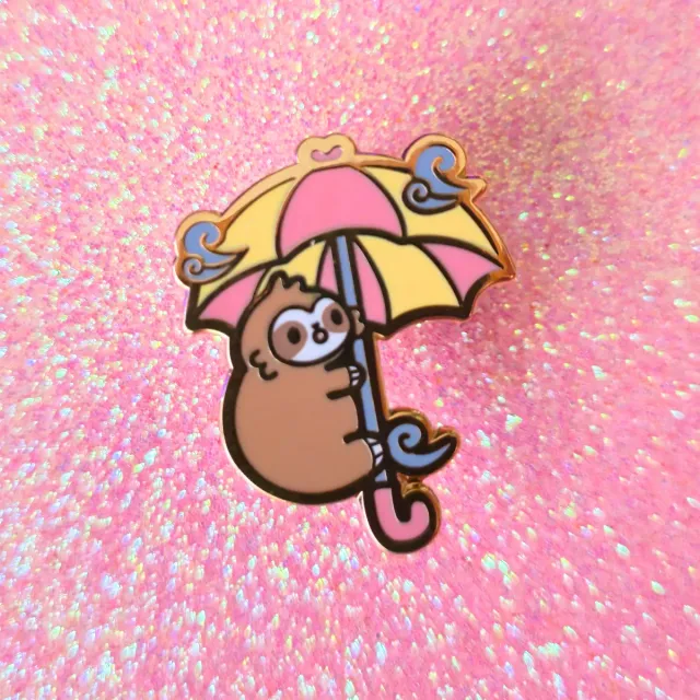 Appleminte Breezy Sloth mini pin hård emalje