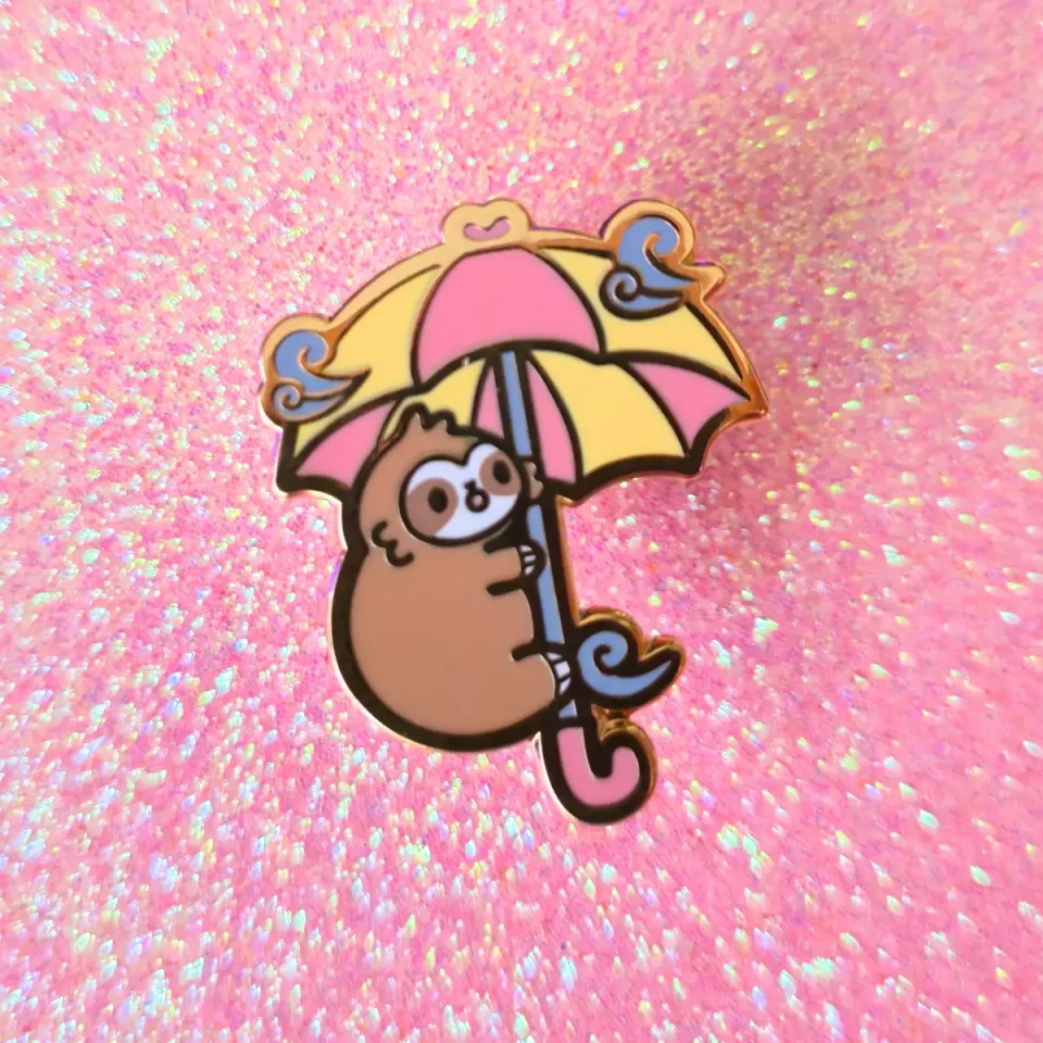 Appleminte Breezy Sloth mini pin hård emalje