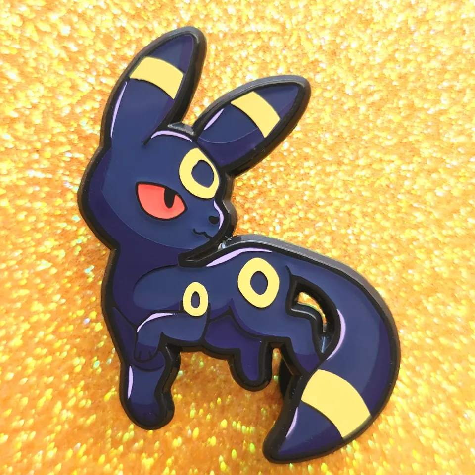 Appleminte Umbreon pin 38 mm hard emalje sort