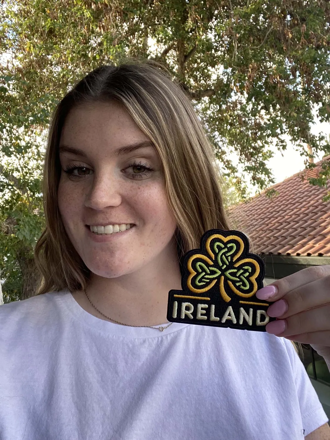Vagabond Heart Ireland patch kløver strygemærke