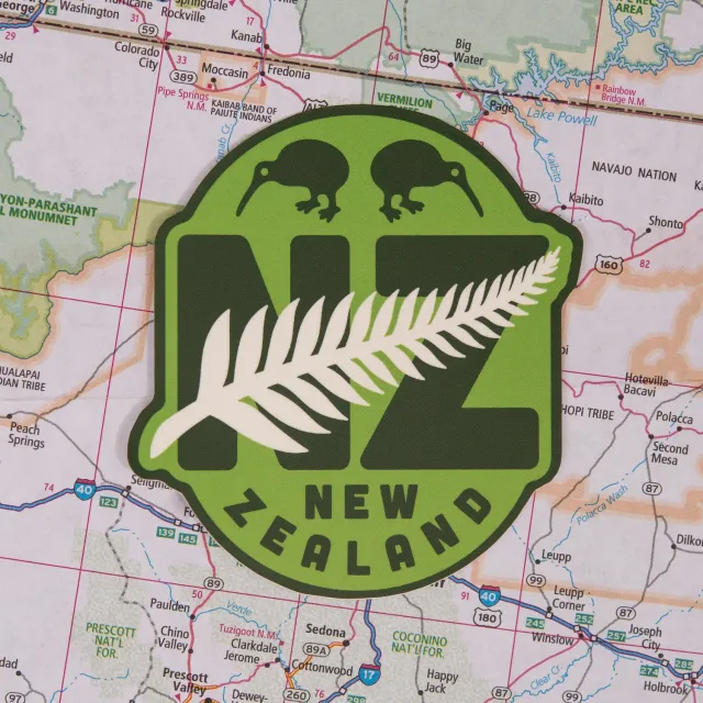 Vagabond Heart New Zealand klistermærke bregne
