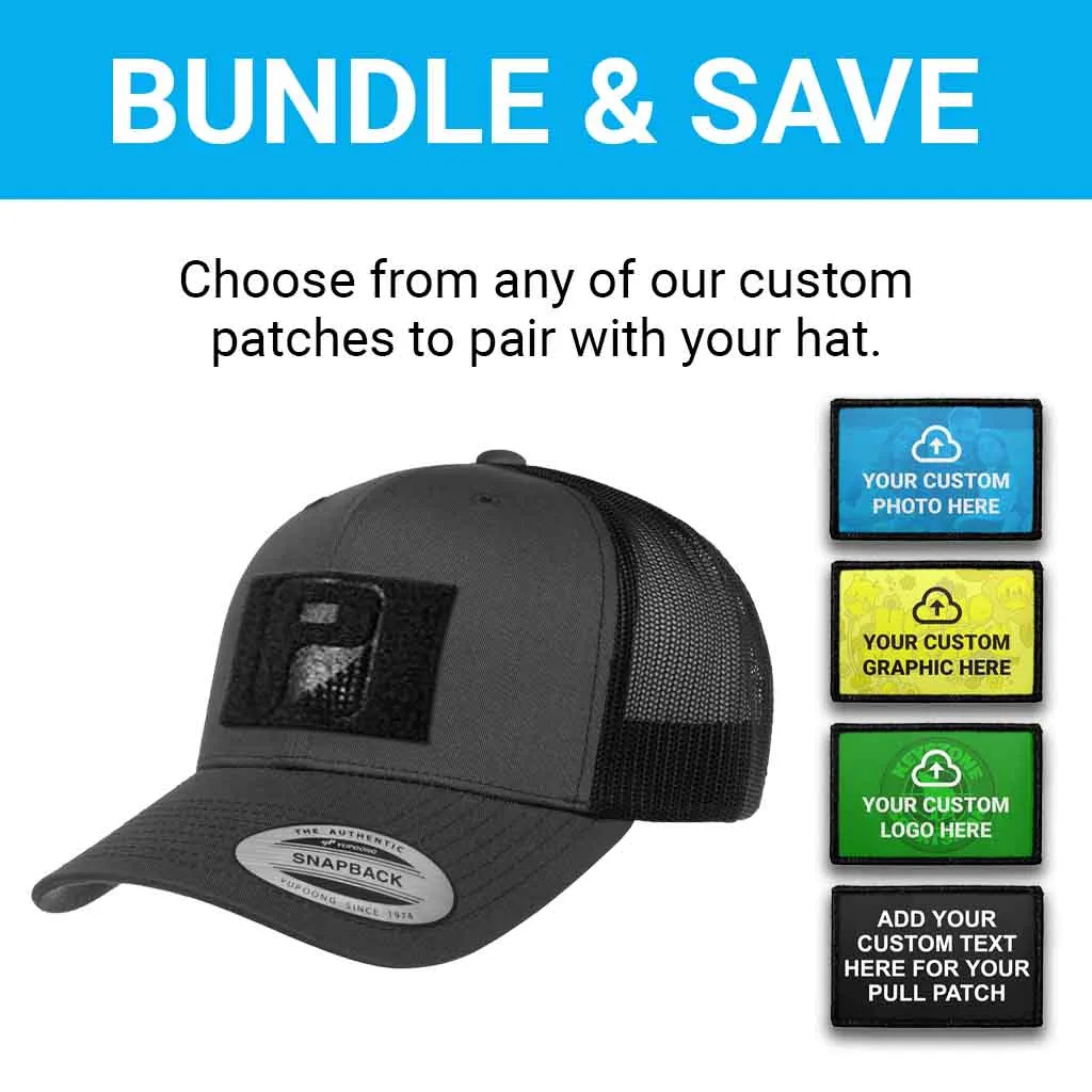 Pull Patch Custom 4 linjer trucker kasket sort
