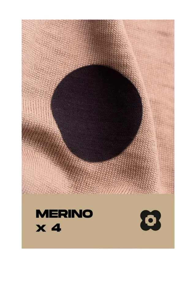 FabPatch Merino Black lapper sort 4-pak uld