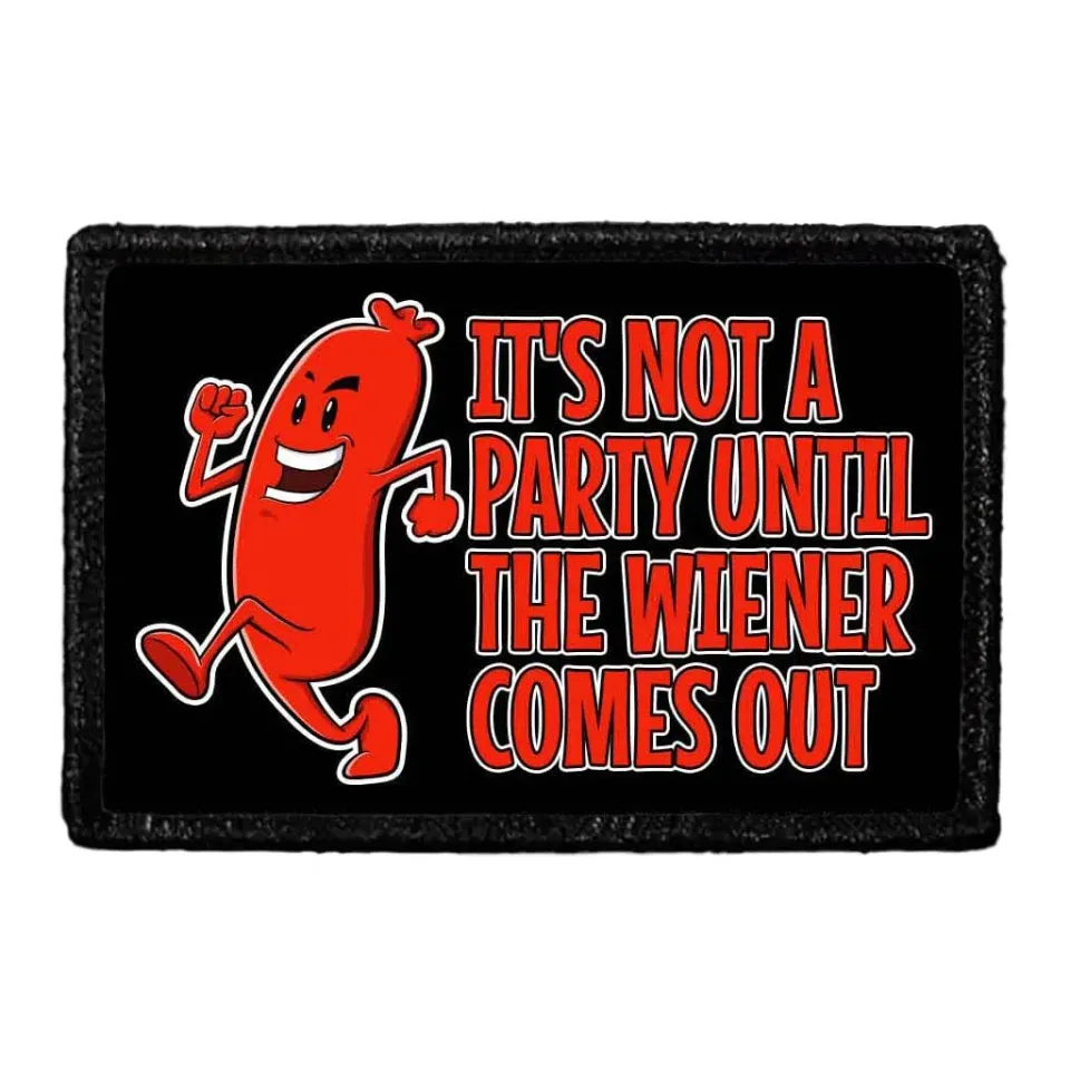 Pull Patch Wiener Comes Out patch med velcro 3x2"