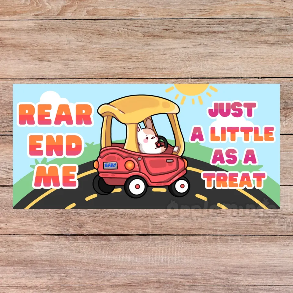 Appleminte Rear End Me bumper sticker vinyl 20 cm