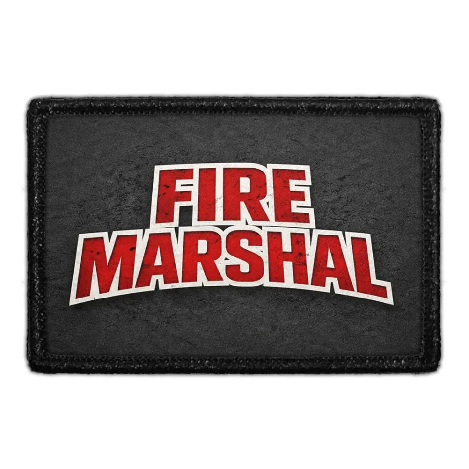 Pull Patch Fire Marshall patch med velcro til uniform