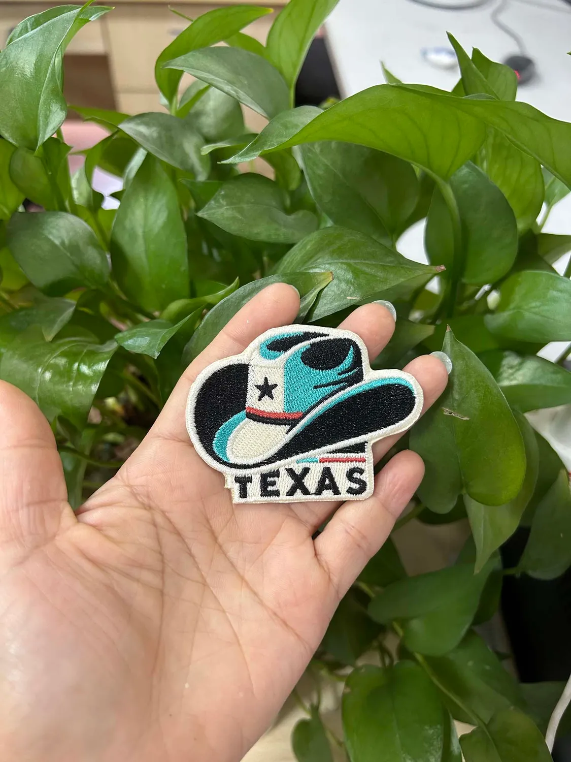 Vagabond Heart Texas strygemærke broderet 70 mm
