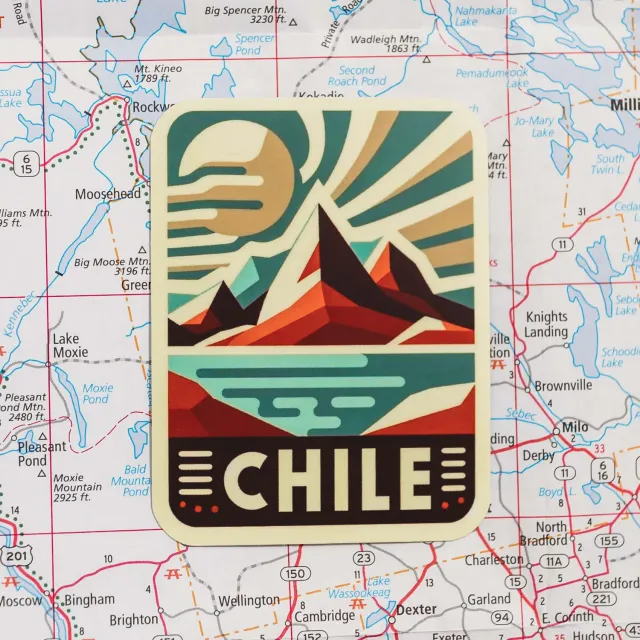 Vagabond Heart Chile klistermærke 3" mat vinyl