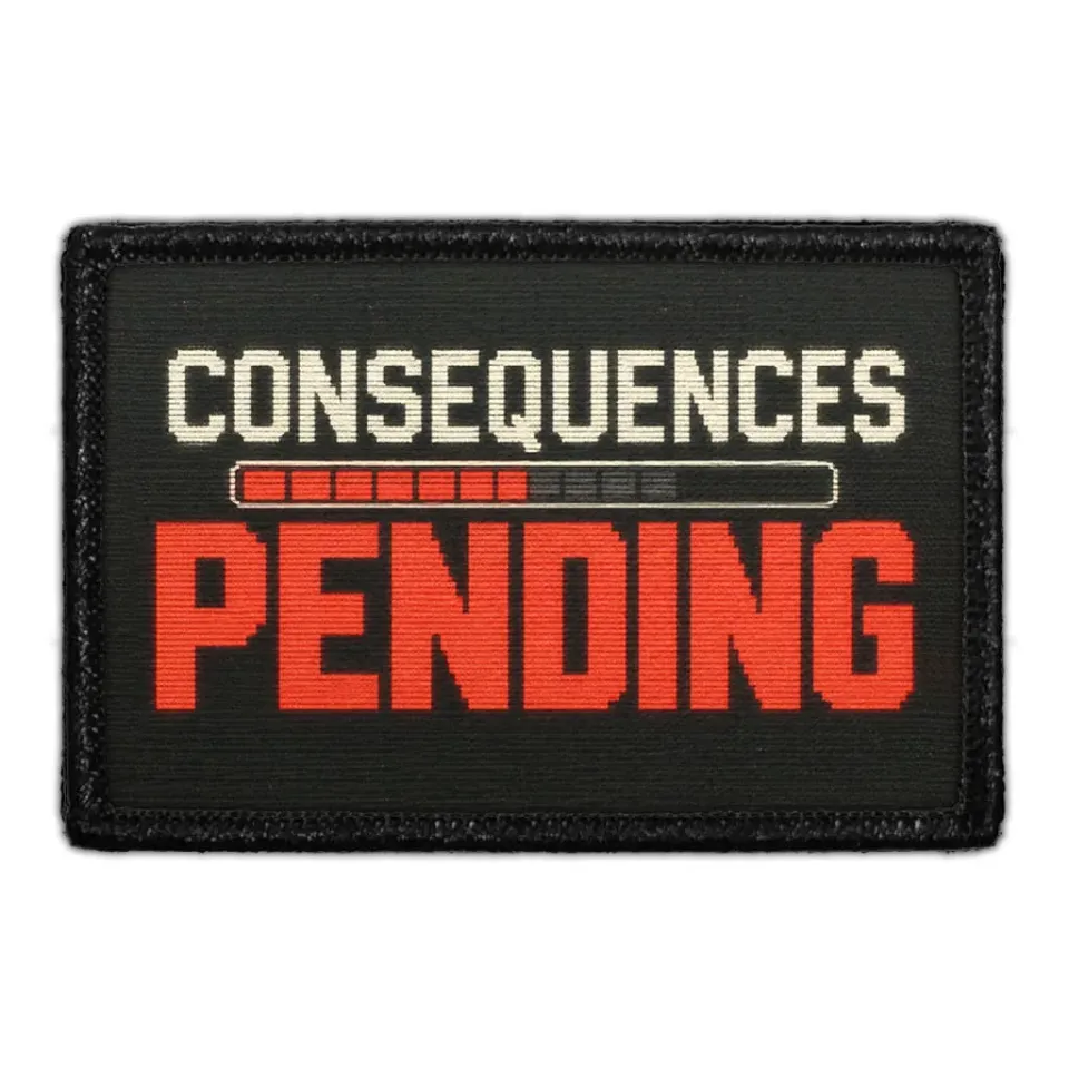 Pull Patch Consequences Pending patch med velcro 3x2 sjov