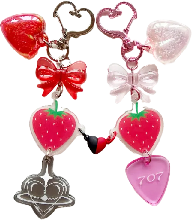 Hopyrion Strawberry Nana charm sæt akryl magnet