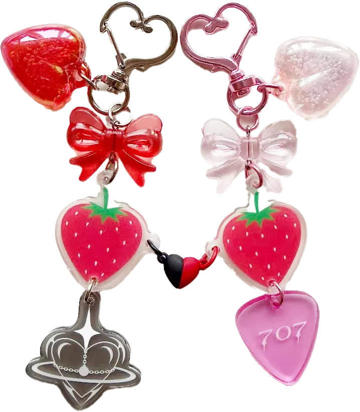 Hopyrion Strawberry Nana charm sæt akryl magnet