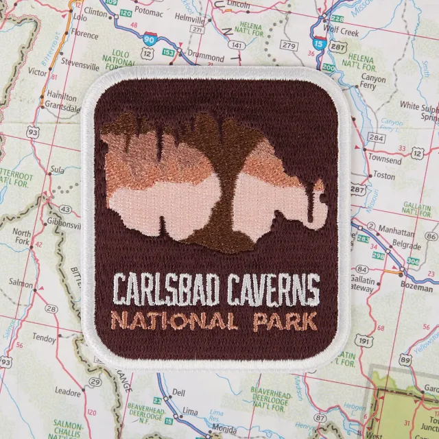 Vagabond Heart Carlsbad Caverns National Park strygemærke broderet