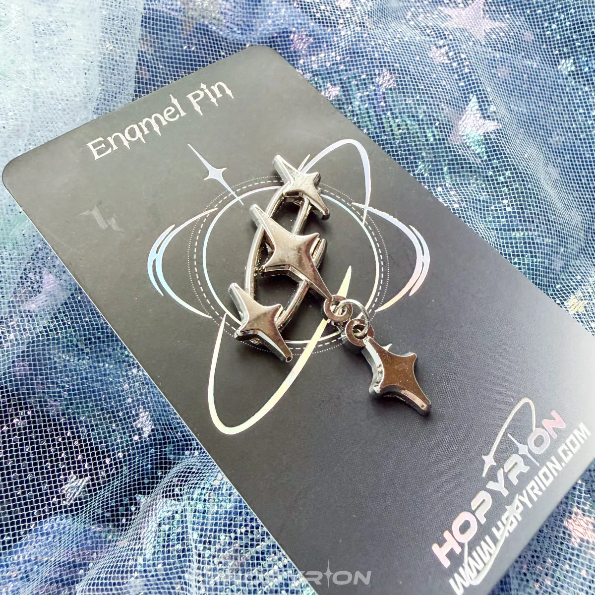 Hopyrion Starlight emaljepin 3 cm stjerne