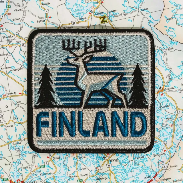 Vagabond Heart Finland strygemærke broderet