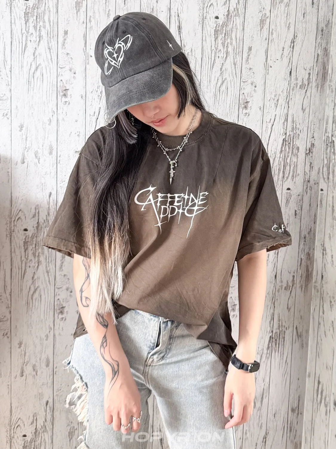 Hopyrion Caffeine Addict T-shirt unisex sort