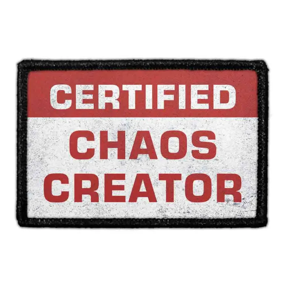 Pull Patch Certified Chaos Creator patch velcro