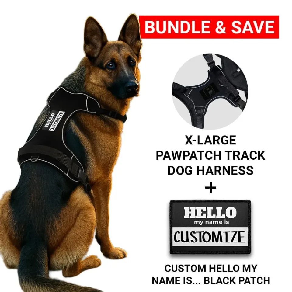 Pull Patch PawPatch Track Hello My Name hundesele X-Large sort