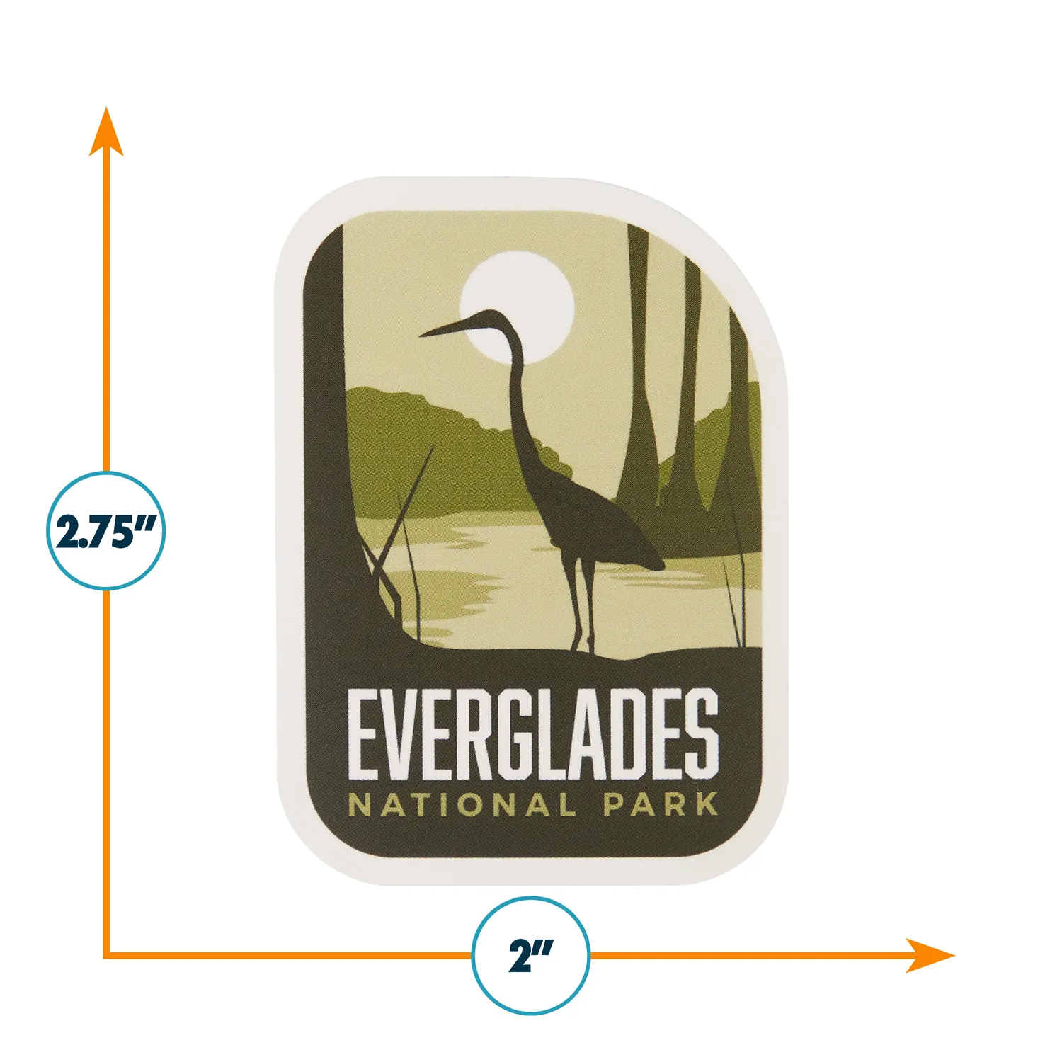 Vagabond Heart Everglades klistermærke vinyl 70x51 mm