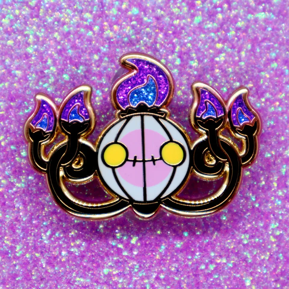 Appleminte Poke Pin #609 emaljepin glimmer guld