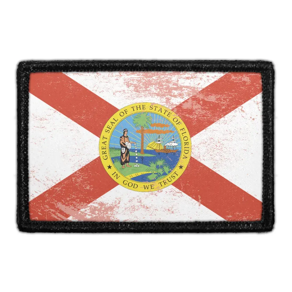 Pull Patch Florida State Flag velcromærke farve