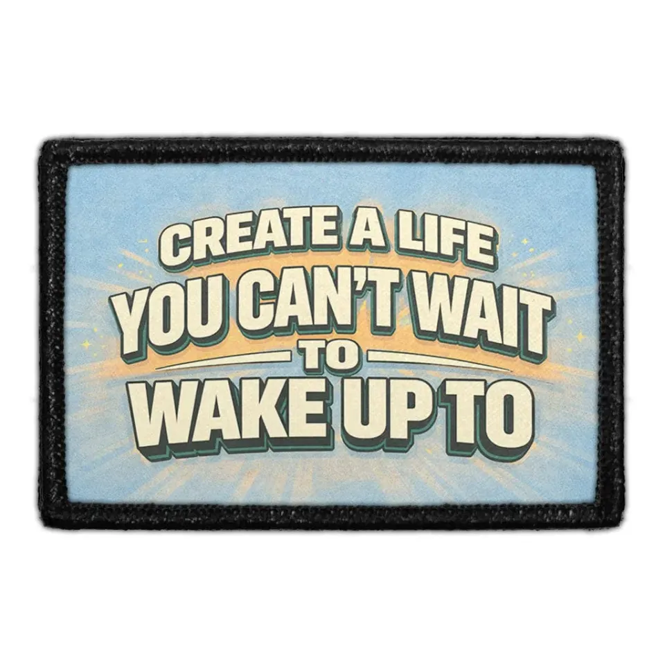 Pull Patch Create A Life patch 3x2 citat hvid