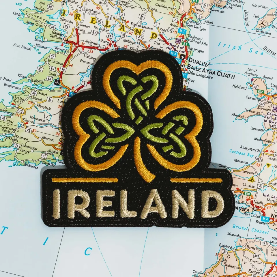 Vagabond Heart Ireland patch kløver strygemærke