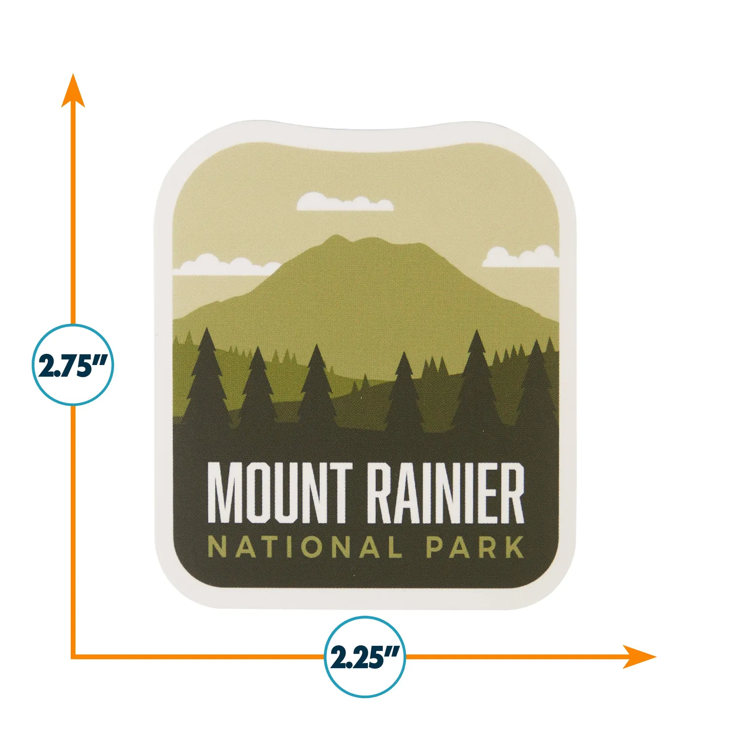 Vagabond Heart Mount Rainier National Park klistermærke mat