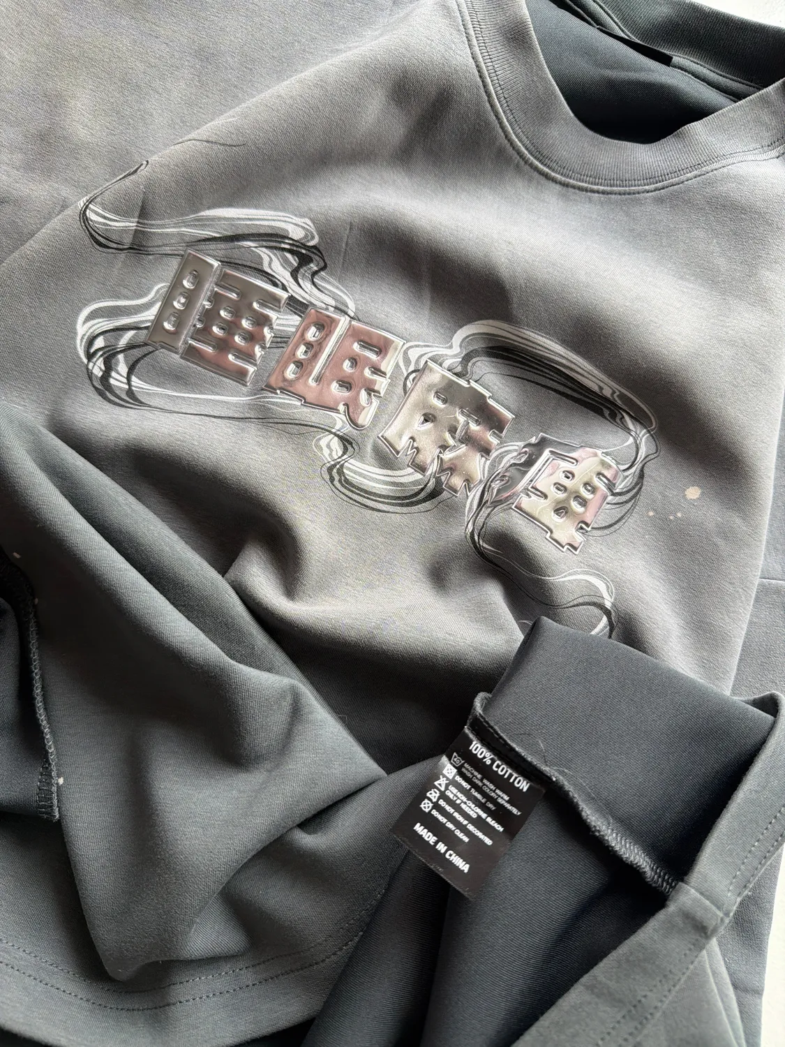 Hopyrion Sleep Paralysis t-shirt oversize metallic