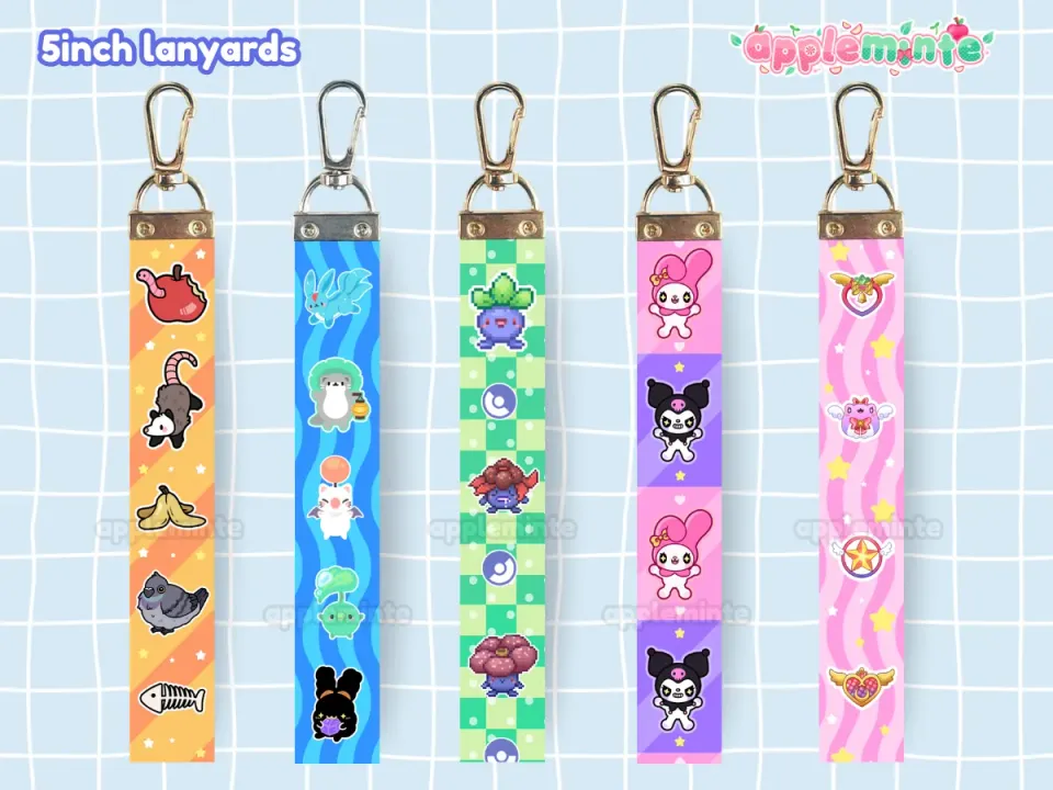Appleminte Mini Lanyard håndledsrem stof 132 mm