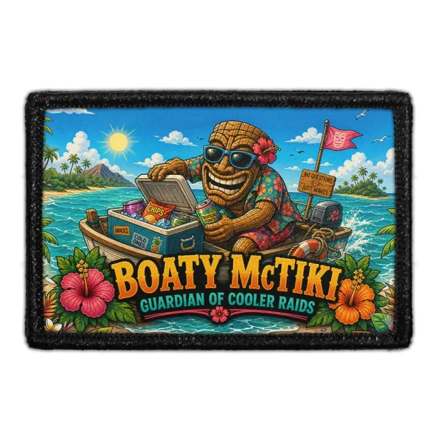 Pull Patch Boaty McTiki patch med velcro 3x2 tiki