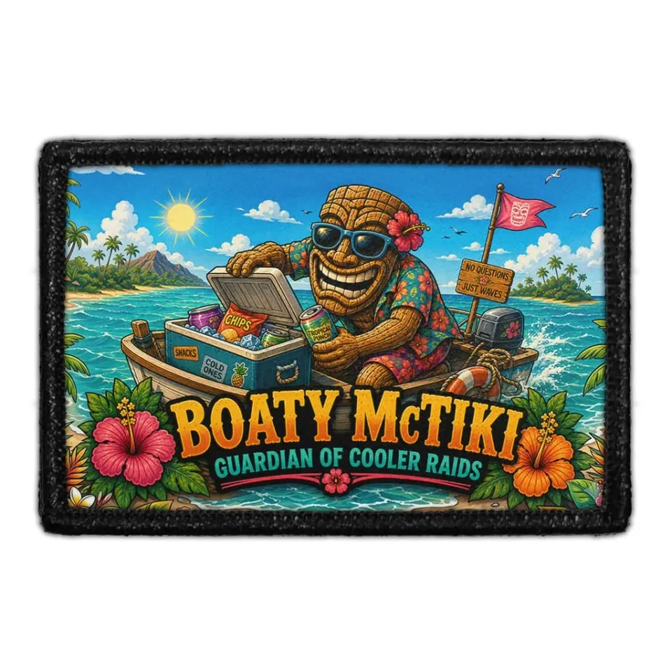 Pull Patch Boaty McTiki patch med velcro 3x2 tiki