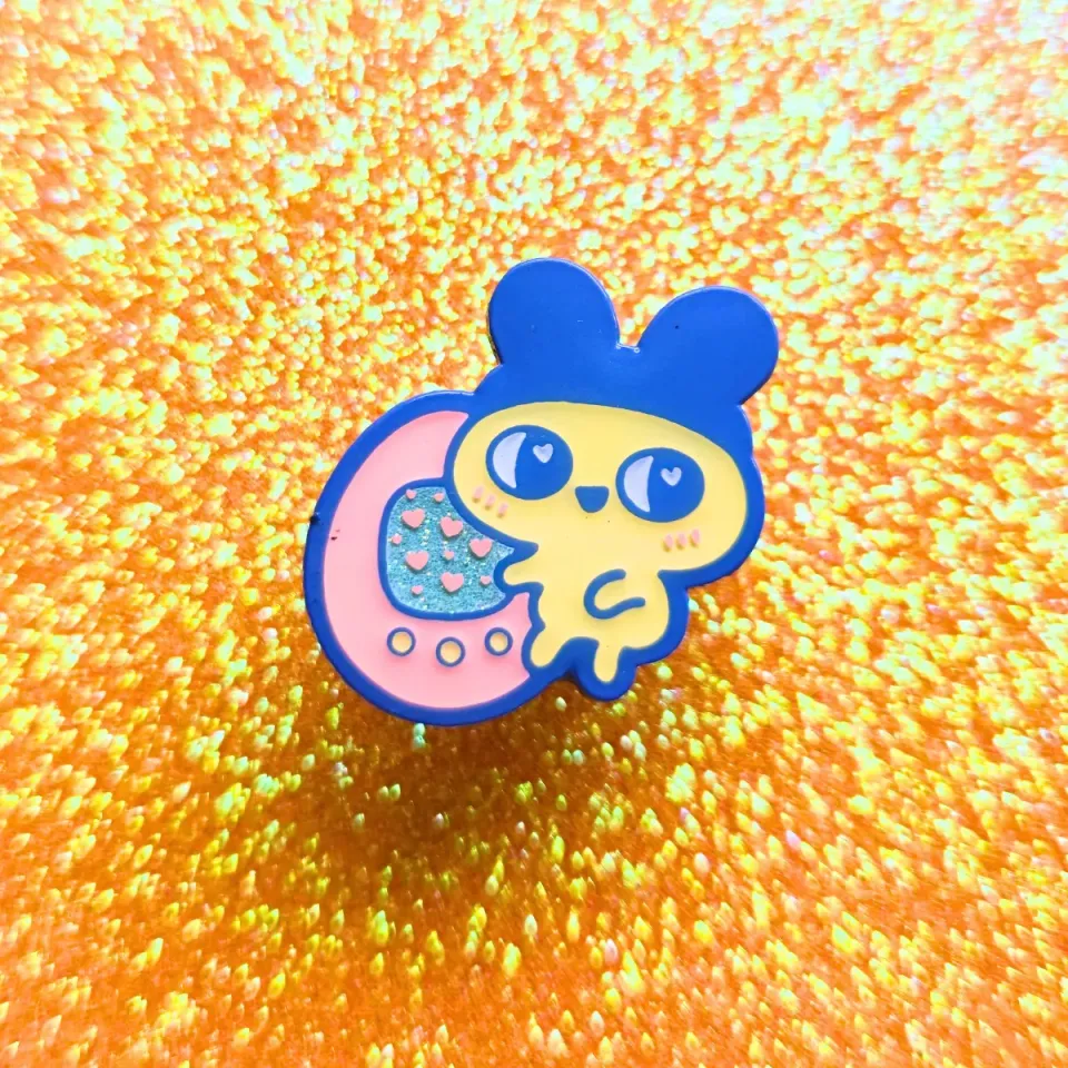 Appleminte Mametchi Tama emaljepin 25 mm epoxy